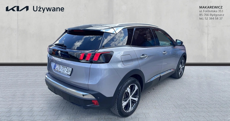 Peugeot 3008 cena 98900 przebieg: 93300, rok produkcji 2019 z Bydgoszcz małe 529